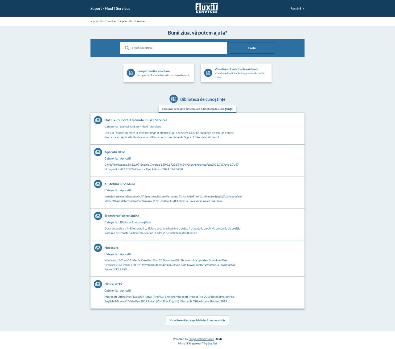 Suport FluxIT - Preview